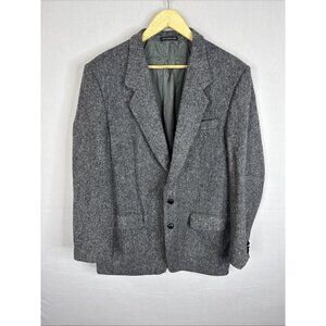 Magee Men 42 Donegal Irish Tweed Blazer Gray Speckled Wool Sport Coat